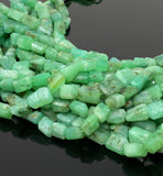 Natural Chrysoprase Gemstone Beads - Nugget Beads, Bulk Wholesale Beads, Jewelry Supplies, 10” Strand