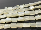 White Moonstone Nugget Beads, Moonstone Gemstone Beads, Jewelry Supplies, Wholesale Bulk Beads, 10x7mm - 12x9mm, 10” Strand