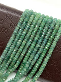 16" Natural Zambian Emerald Beads, Gemstone Beads, Bulk Wholesale Beads, Jewelry Supplies
