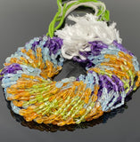 Multi Gemstone Oval Beads, Beads, Natural Gemstone Beads, Jewelry Supplies, Wholesale Bulk Beads , 13” Strand