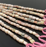Pink Opal Gemstone Beads, Pink Opal Faceted Nugget Beads, Bulk Wholesale Beads, Jewelry Supplies, 10” Strand