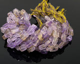 Natural Ametrine Nugget Beads, Gemstone Beads, Jewelry Supplies, Wholesale Bulk Beads, 10” Strand