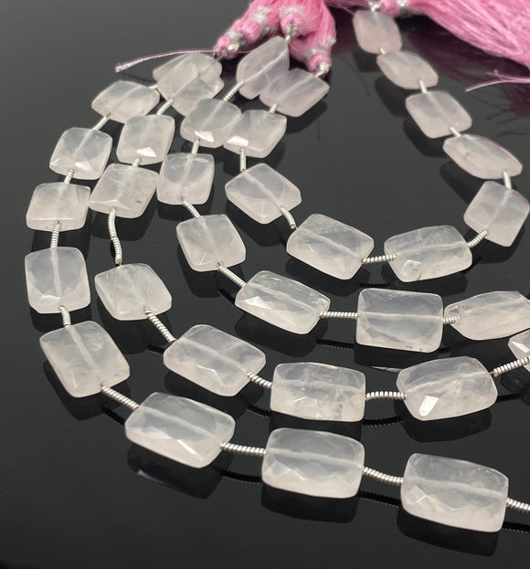 Rose Quartz Gemston Beads, Jewelry Supplies, Wholesale Bulk Beads, 14x10mm - 14.5x10.5mm, 8” Strand