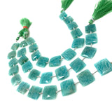 Amazonite Gemstone Beads, Peruvian Amazonite Beads, Jewelry Supplies, Wholesale Bulk Beads, 13.5mm -14mm, 8.25" Strand