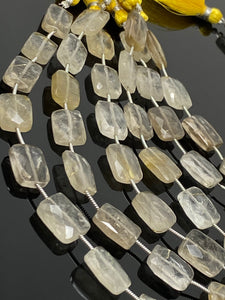 Golden Rutile Beads, Gemstone Beads, Jewelry Supplies for Jewelry Making, Wholesale Beads, Bulk Beads, 14x10mm- 15x10mm, 7.75” Strand