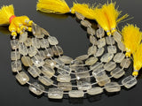 Golden Rutile Beads, Gemstone Beads, Jewelry Supplies for Jewelry Making, Wholesale Beads, Bulk Beads, 14x10mm- 15x10mm, 7.75” Strand
