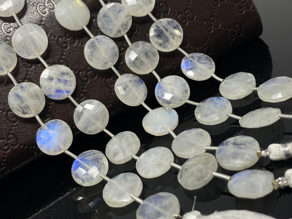 Rainbow Moonstone Beads, Moonstone Briolette Beads, Gemstone Beads, Bulk Wholesale Beads, 14.5mm, 8” Strand