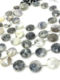 Dendrite Opal Gemstone Beads, Dendritic Opal Beads, Bulk Wholesale Beads, Jewelry Supplies, 14mm - 14.5mm