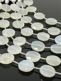 White Moonstone Beads, Gemstone Beads, Jewelry Supplies, Bulk Wholesale Beads, 14mm - 14.5mm