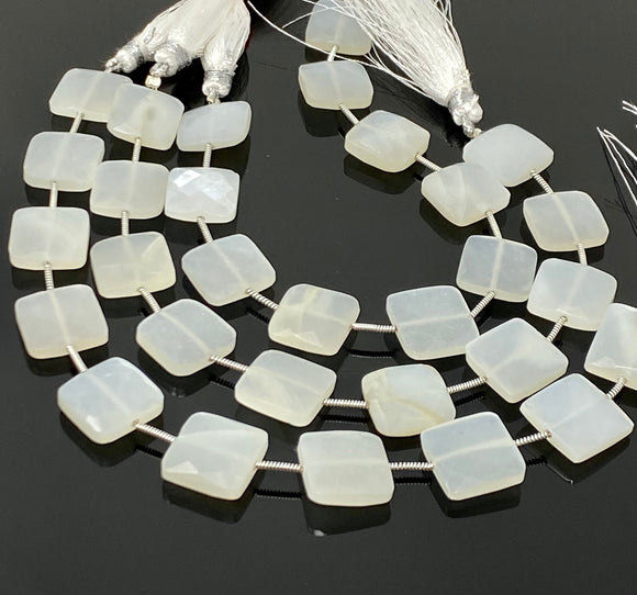 White Moonstone Beads, Gemstone Beads, Jewelry Supplies, Bulk Wholesale Beads, 13.5mm - 14mm