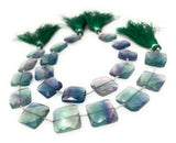 Natural Fluorite Beads, Gemstone Beads, Jewelry Supplies, Wholesale Bulk Beads, 13.5 - 14mm, 8” Strand