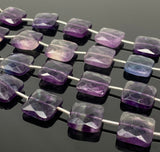 Natural Fluorite Beads, Gemstone Beads, Jewelry Supplies, Wholesale Bulk Beads, 14x14mm, 8” Strand