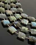 Natural Labradorite Gemstone Beads, Bulk Wholesale Beads, Jewelry Supplies , 13mm - 14mm