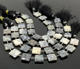 Dendrite Opal Gemstone Beads, Dendritic Opal Beads, Bulk Wholesale Beads, Jewelry Supplies, 13.5mm - 14mm