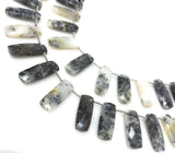 Dendrite Opal Gemstone Beads, Dendritic Opal Bar Beads, Bulk Wholesale Beads, Jewelry Supplies, 23x8mm - 25x9mm