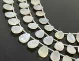 White Moonstone Beads, Gemstone Beads, Jewelry Supplies, Bulk Wholesale Beads, 13x9mm - 15x10mm