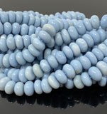 Blue Opal Beads, Gemstone Beads, Peruvian Opal Beads, 8mm - 11mm, 16” Strand