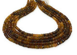 Natural Petro Tourmaline Gemstone Beads, Tourmaline Heishi Beads, Wholesale Bulk Beads, AAA Quality, 5mm - 5.5mm , 13" Strand