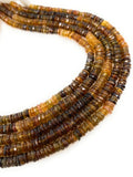 Natural Petro Tourmaline Gemstone Beads, Tourmaline Heishi Beads, Wholesale Bulk Beads, AAA Quality, 5mm - 5.5mm , 13" Strand