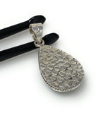 Larimar Pendant, Gemstone Pendant, Bohemian Jewelry, Sterling Silver Pendant, Natural Gemstone Pendant, 1.55” x 0.80”