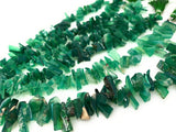 Natural Green Onyx Beads - Rough Polished , Gemstone Beads, Wholesale Beads, Bulk Beads, Jewelry Making for Jewelry Supplies, 8" Strand