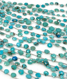 Arizona Turquoise Gemstone Beads, Turquoise Beads, Jewelry Supplies for Jewelry Making, Bulk Wholesale Beads, 8” Strand