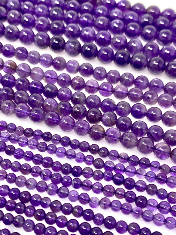 15” Natural Amethyst Gemstone Beads, Jewelry Supplies, Wholesale Gemstone Beads,