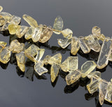 Natural Lemon Quartz Beads, Rough Polished Gemstone Beads, Jewelry Supplies, Lemon Quartz Beads, Wholesale Bulk Beads, 12- 20mm, 8" Strand