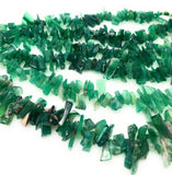 Natural Green Onyx Beads - Rough Polished , Gemstone Beads, Wholesale Beads, Bulk Beads, Jewelry Making for Jewelry Supplies, 8" Strand