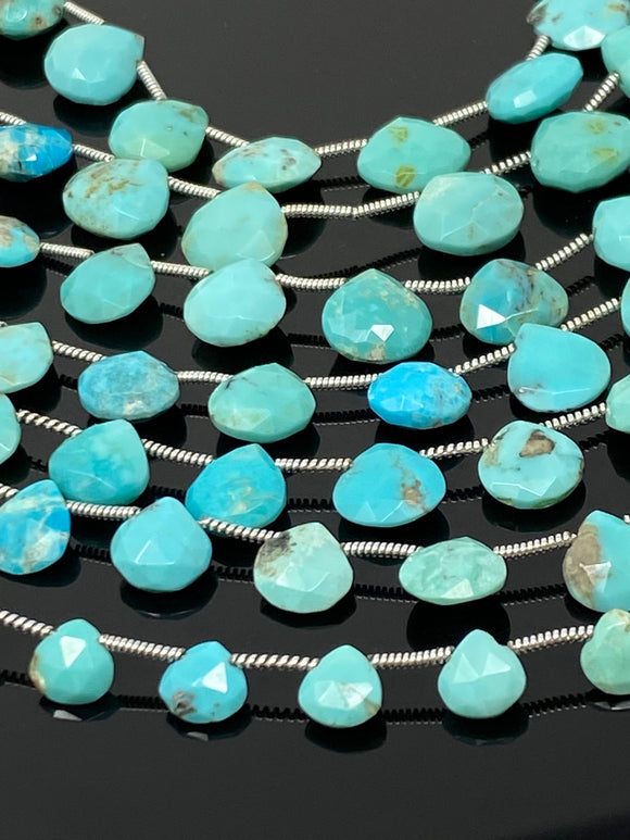 Arizona Turquoise Gemstone Beads, Turquoise Beads, Jewelry Supplies for Jewelry Making, Bulk Wholesale Beads, 8” Strand