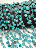 Arizona Turquoise Gemstone Beads, Turquoise Beads, Jewelry Supplies for Jewelry Making, Bulk Wholesale Beads, 8” Strand