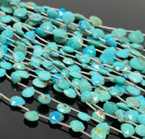 Arizona Turquoise Gemstone Beads, Turquoise Beads, Jewelry Supplies for Jewelry Making, Bulk Wholesale Beads, 8” Strand