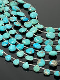 Arizona Turquoise Gemstone Beads, Turquoise Beads, Jewelry Supplies for Jewelry Making, Bulk Wholesale Beads, 8” Strand