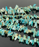 African Amazonite Gemstone Beads, Natural Rough Amazonite Polished Beads, Jewelry Supplies, Bulk Wholesale Beads, 8" Strand