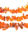 Natural Carnelian Beads - Rough Polished Gemstone Beads, Jewelry Supplies for Jewelry Making, Bulk Wholesale Beads, 9mm - 14mm , 8" Strand