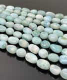 Larimar Beads, Gemstone Beads, Genuine Dominican Republic Larimar Beads - AAA Quality, JewelrySupplies, 8x6mm - 16x11mm