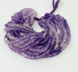 16” Amethyst Heishi Beads, Natural Gemstone Disc Beads, Wholesale Beads, Shaded Amethyst Beads, 5mm - 6mm