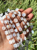 8” Rainbow Moonstone Gemstone Beads, Moonstone Smooth Heart Shape Beads, Jewelry Supplies, Wholesale Bulk Beads