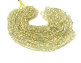 15” Rare Yellow Aquamarine Beads, Yellow Aquamarine Oval Smooth Gemstone Beads, Bulk Wholesale Beads, 4x3mm - 7x6mm