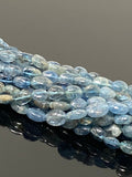 15” Rare Santa Maria Aquamarine Gemstone Beads, Aquamarine Oval Nugget Smooth Beads, Bulk Wholesale Beads