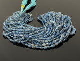 15” Rare Santa Maria Aquamarine Gemstone Beads, Aquamarine Oval Nugget Smooth Beads, Bulk Wholesale Beads, 4x3mm - 7x6mm