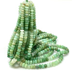 16” Natural Chrysoprase Faceted Rondelle Beads, Chrysoprase Gemstone Beads, Bulk Wholesale Beads