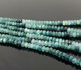 15" Rare Grandidierite Gemstone Beads, Faceted Grandidierite Beads for Jewelry Making, Wholesale Bulk Beads, 4.5mm - 7mm