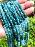 15" Rare Grandidierite Gemstone Beads, Faceted Grandidierite Beads for Jewelry Making, Wholesale Bulk Beads, 4.5mm - 7mm