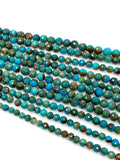 10” Genuine Arizona Turquoise Gemstone Beads, Natural Turquoise Beads, Wholesale Bulk Beads for Jewelry Making