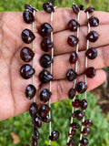 8” Garnet Gemstone Beads, Mozambique Garnet Faceted Heart Shape Beads, Jewelry Supplies for Jewelry Making Bulk Wholesale Beads