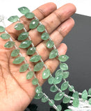 7.5" Green Strawberry Quartz Marquise Beads, Gemstone Beads, Jewelry Supplies for Jewelry Making, Wholesale Bulk Beads, 11x5mm - 14x7mm