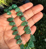 8" Green Strawberry Quartz Faceted Marquise Beads, Gemstone Beads, Wholesale Bulk Beads, 11x6mm - 15x7.5mm