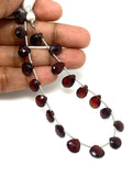 8" Mozambique Garnet Gemstone Beads, Garnet Pear Shape Faceted Beads Jewelry Supplies for Jewelry Making, Wholesale Bulk Beads