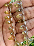 Beer Quartz Gemstone Beads, Jewelry Supplies for Jewelry Making, Wholesale Beads, Bulk Beads, AAA + Quality, 13.5" Strand